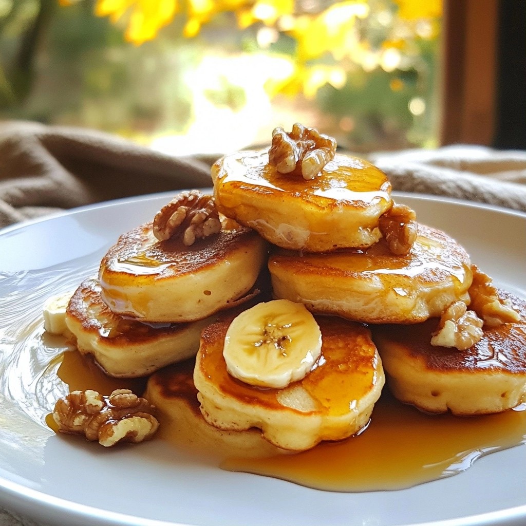 Fluffy Simple Recipes Nutty Banana Pancake Bites