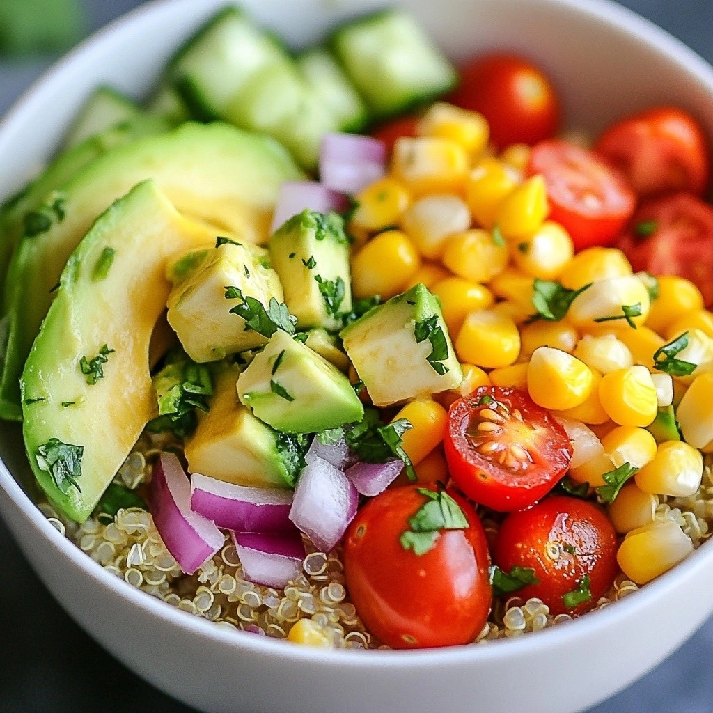 Simple Recipes No-Cook Quinoa & Avocado Bowl Delight