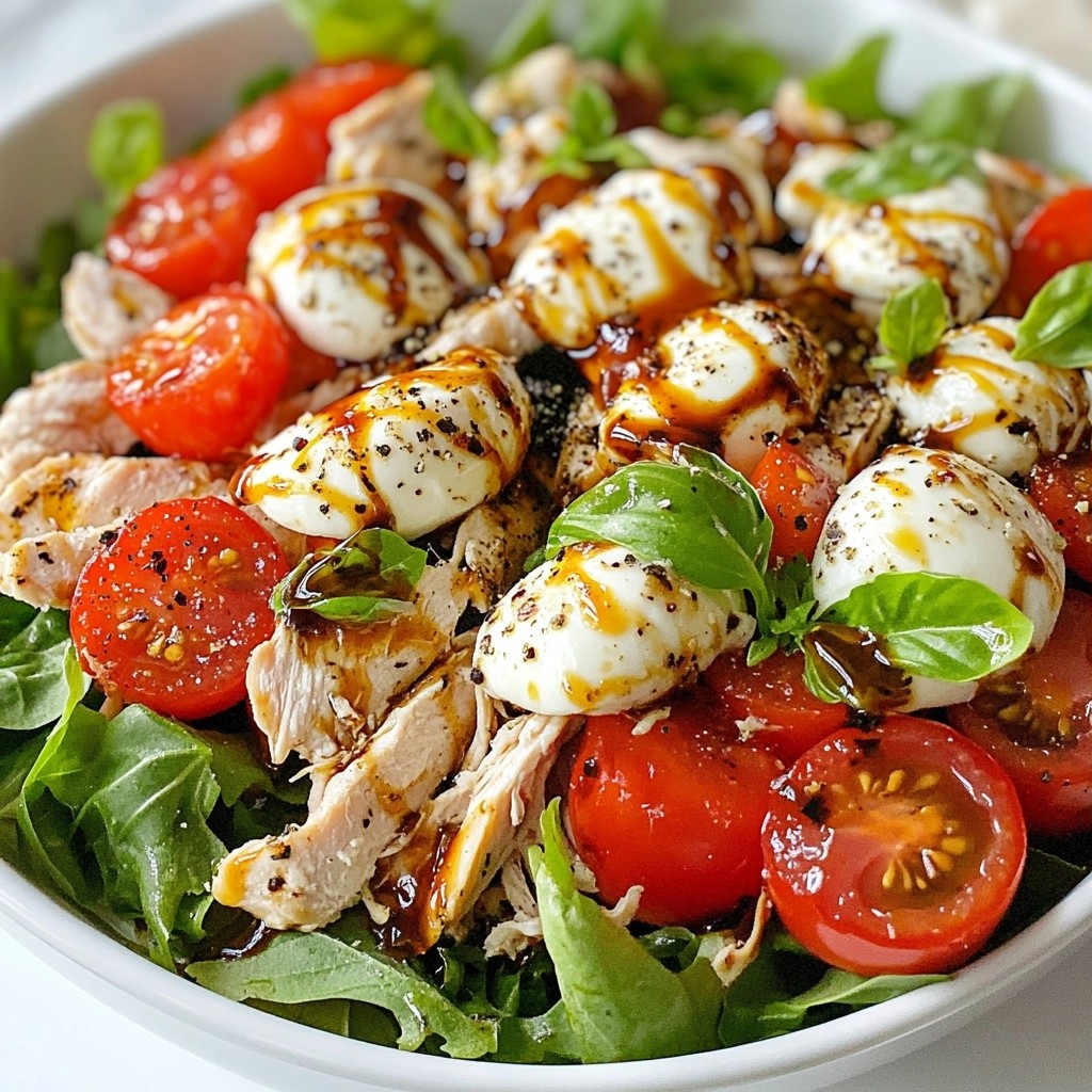 Easy Meals Caprese Chicken Salad Bowl Delight