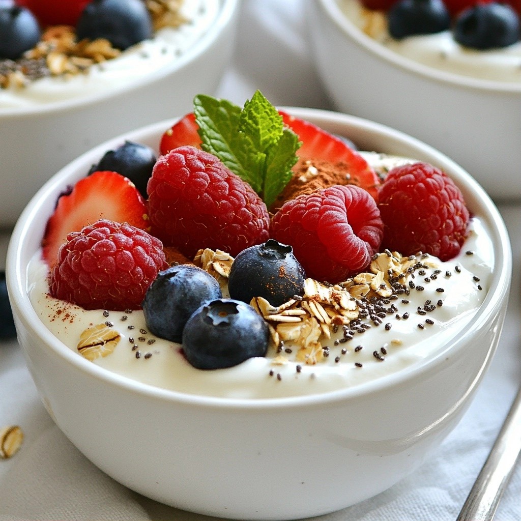Fluffy 15-Minute Meals Berry Yogurt Breakfast Bowl