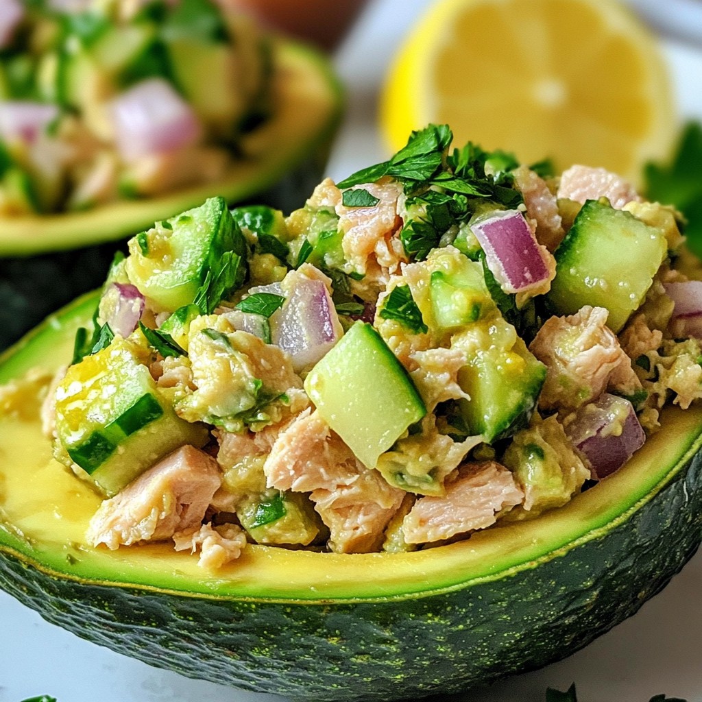 Fresh Quick Recipes Avocado & Tuna Salad Delight