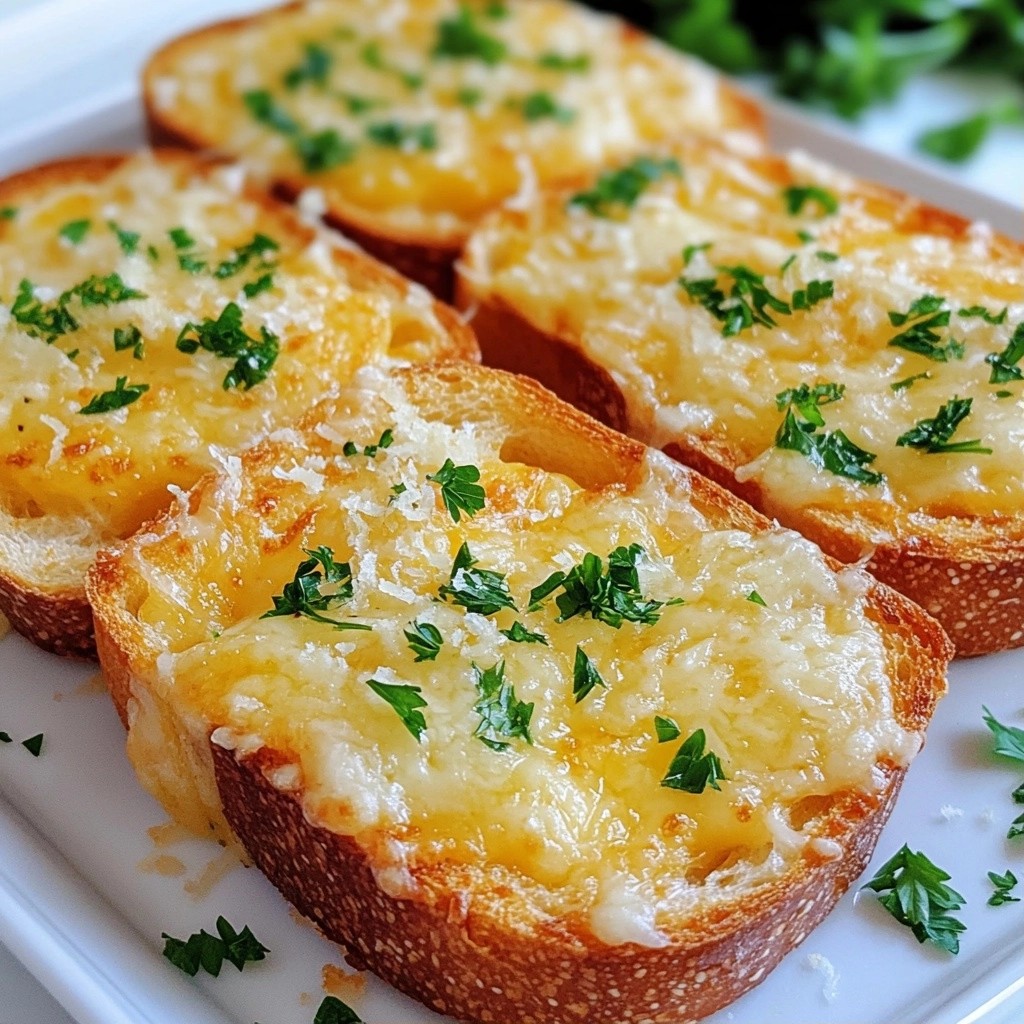 Easy Meals Cheesy Garlic Bread Toast Delight