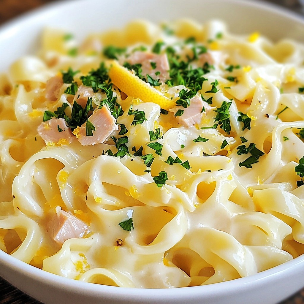 Creamy 15-Minute Meals Garlic Tuna Noodles Delight