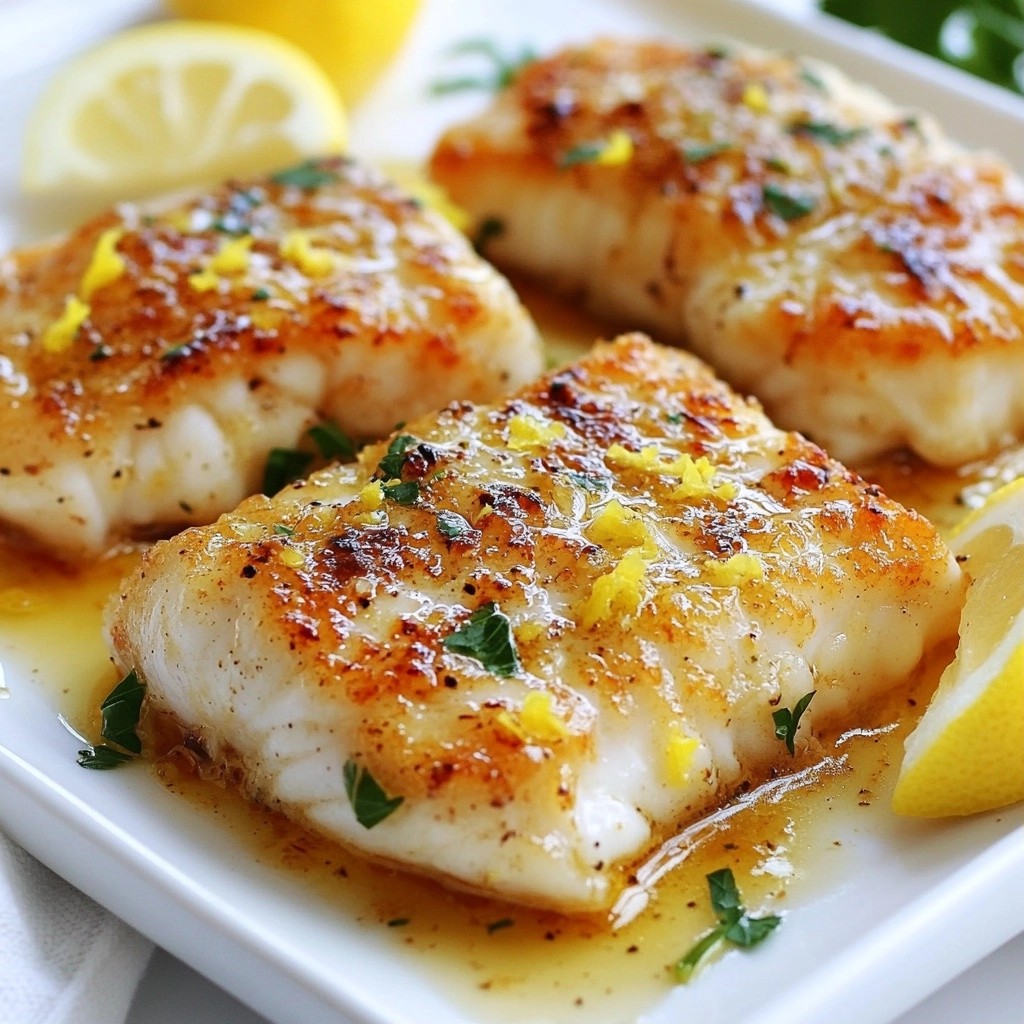 Fast Cooking Lemon Garlic Butter Cod Delightful Dish
