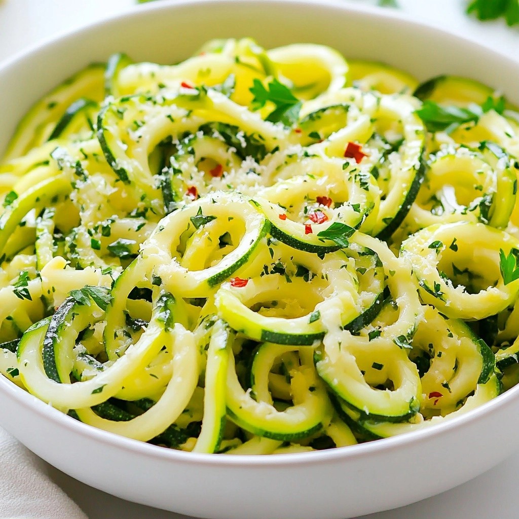 Easy Meals Garlic Buttered Zoodles Quick Delight