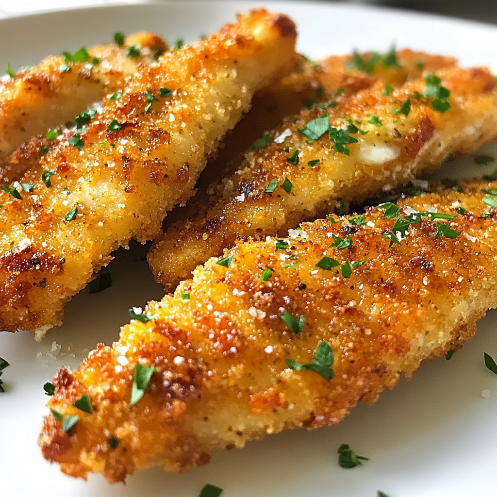 Simple Recipes Garlic Parmesan Chicken Strips Delight
