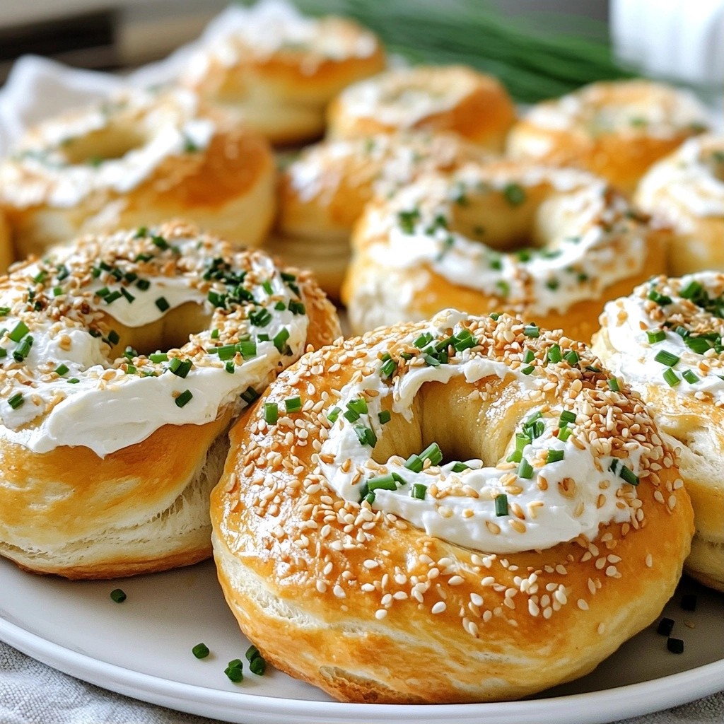 Fluffy Rapid Meals Cream Cheese & Chive Bagels Delight