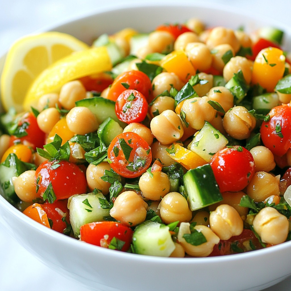 Tangy Rapid Meals Lemon Chickpea Salad Delight