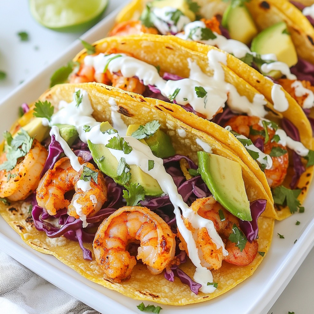 Fast Cooking Spicy Shrimp Tacos Tasty Weeknight Meal