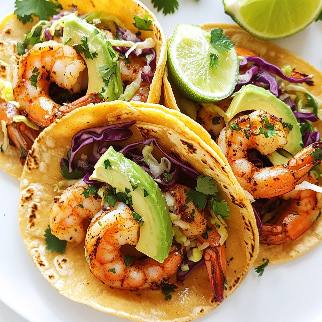 Savory 15-Minute Meals Garlic Shrimp Tacos Recipe