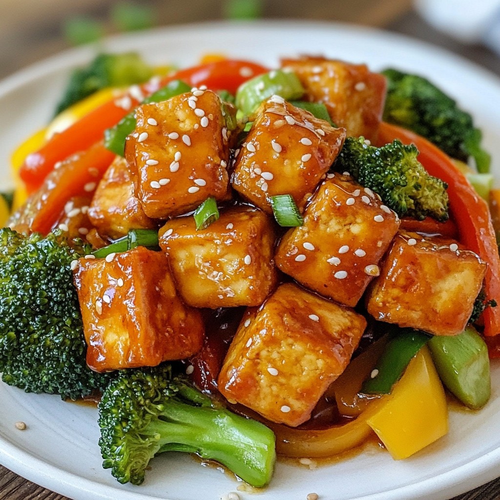 Crispy 15-Minute Meals Honey Garlic Tofu Stir-Fry