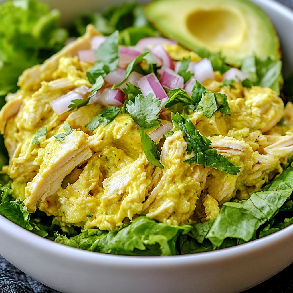 Quick Recipes Avocado Chicken Salad Simple Delight