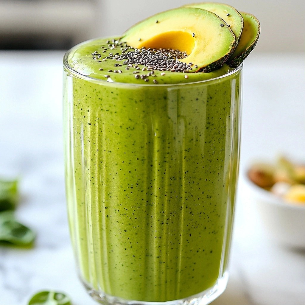 Simple Recipes Avocado Spinach Smoothie Easy Drink