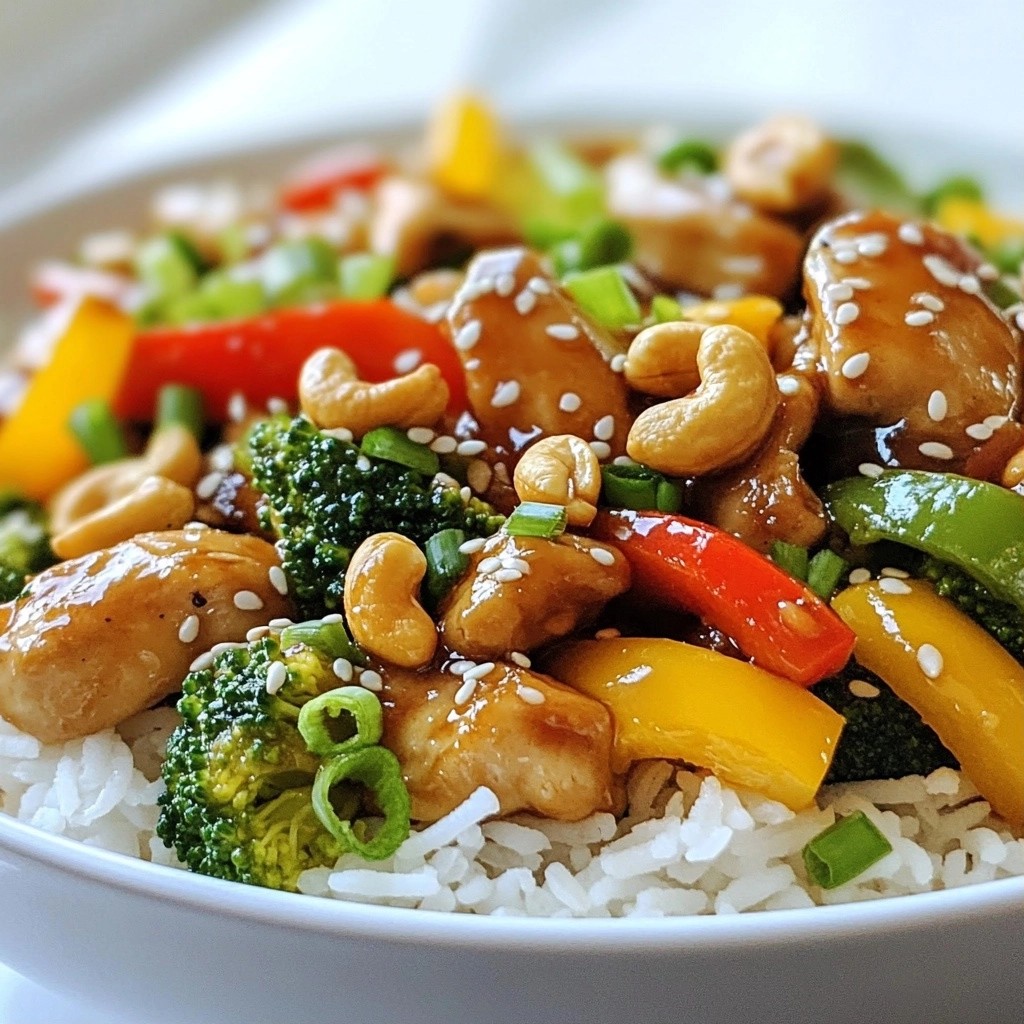 Crunchy 15-Minute Meals Cashew Chicken Stir-Fry