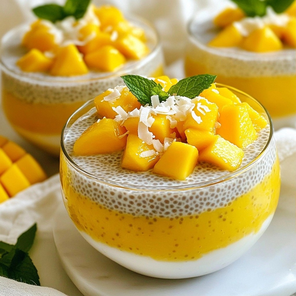 Fluffy 15-Minute Meals Mango Coconut Chia Pudding