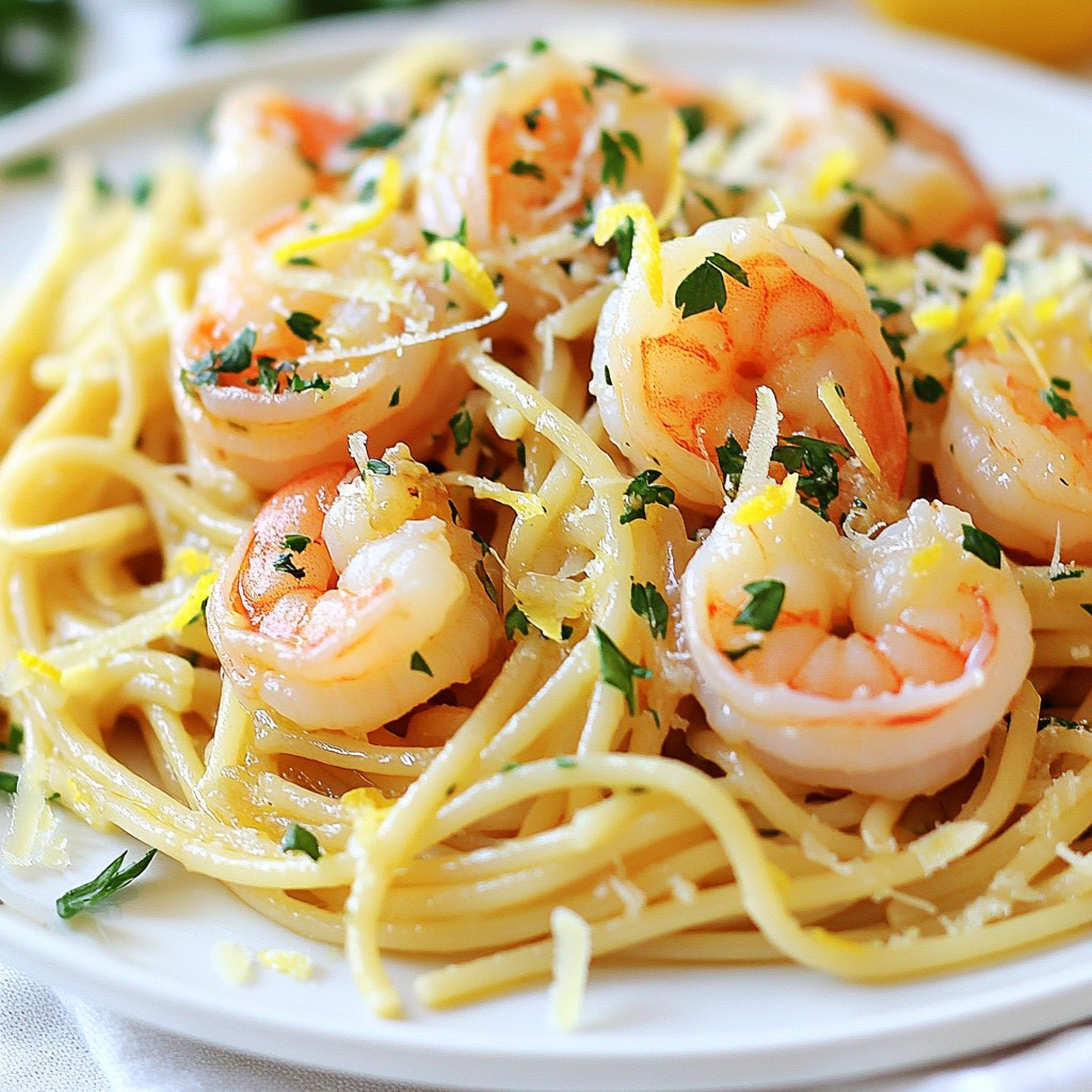 Fresh 15-Minute Meals Lemon Herb Shrimp Pasta Delight