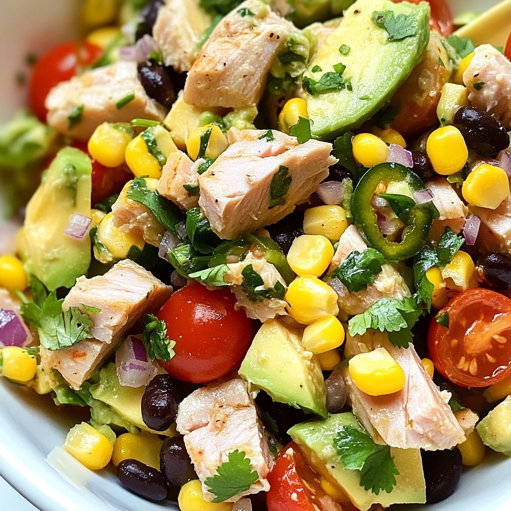 Zesty Quick Recipes Southwest Tuna Avocado Salad