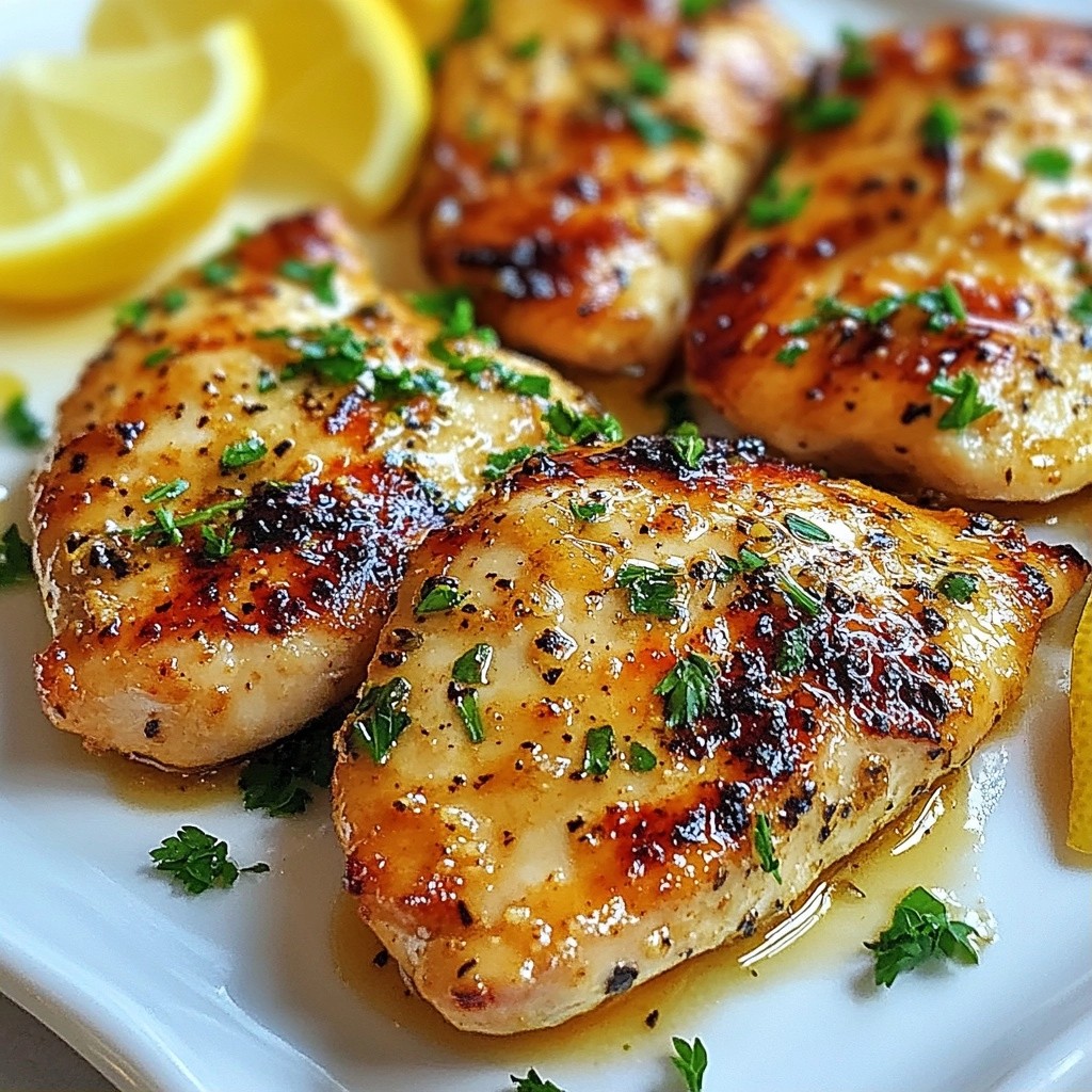 Savory 15-Minute Meals Lemon Garlic Chicken Breasts