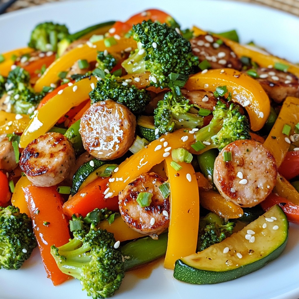 Savory Easy Meals Chicken Sausage Stir-Fry Recipe