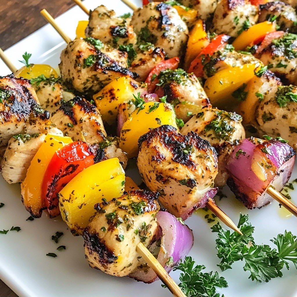 Savory 15-Minute Meals Herb Garlic Chicken Skewers