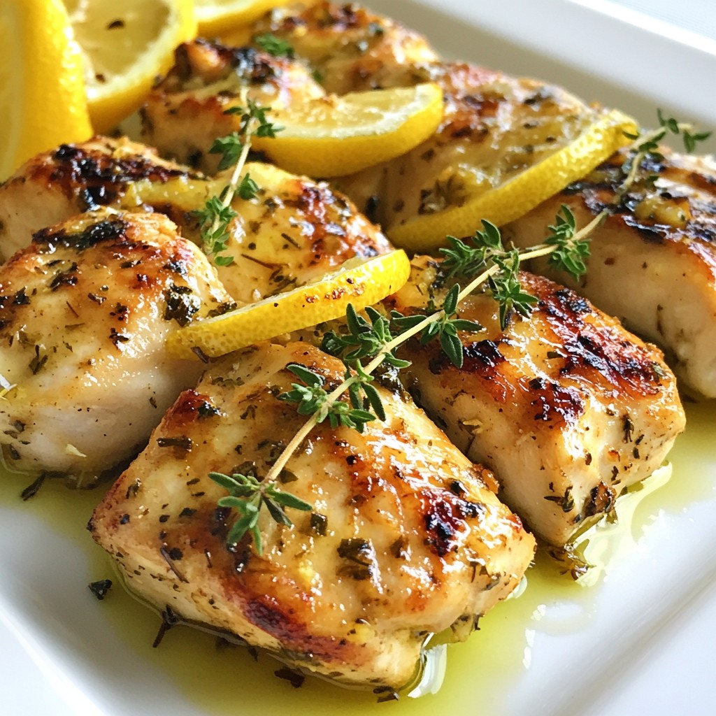 Quick Recipes Lemon Thyme Chicken Breasts Delight