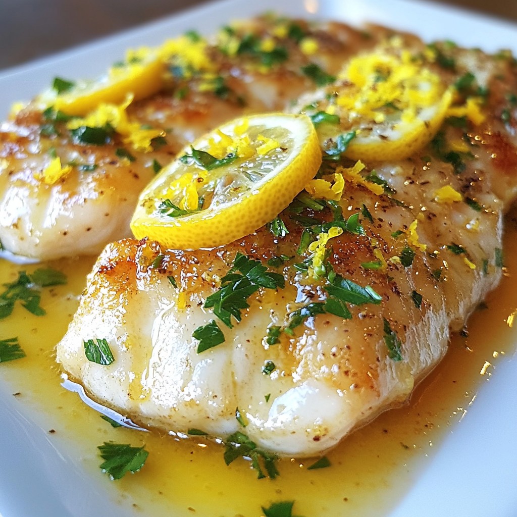 Flaky 15-Minute Meals Lemon Butter Fish Fillets Delight