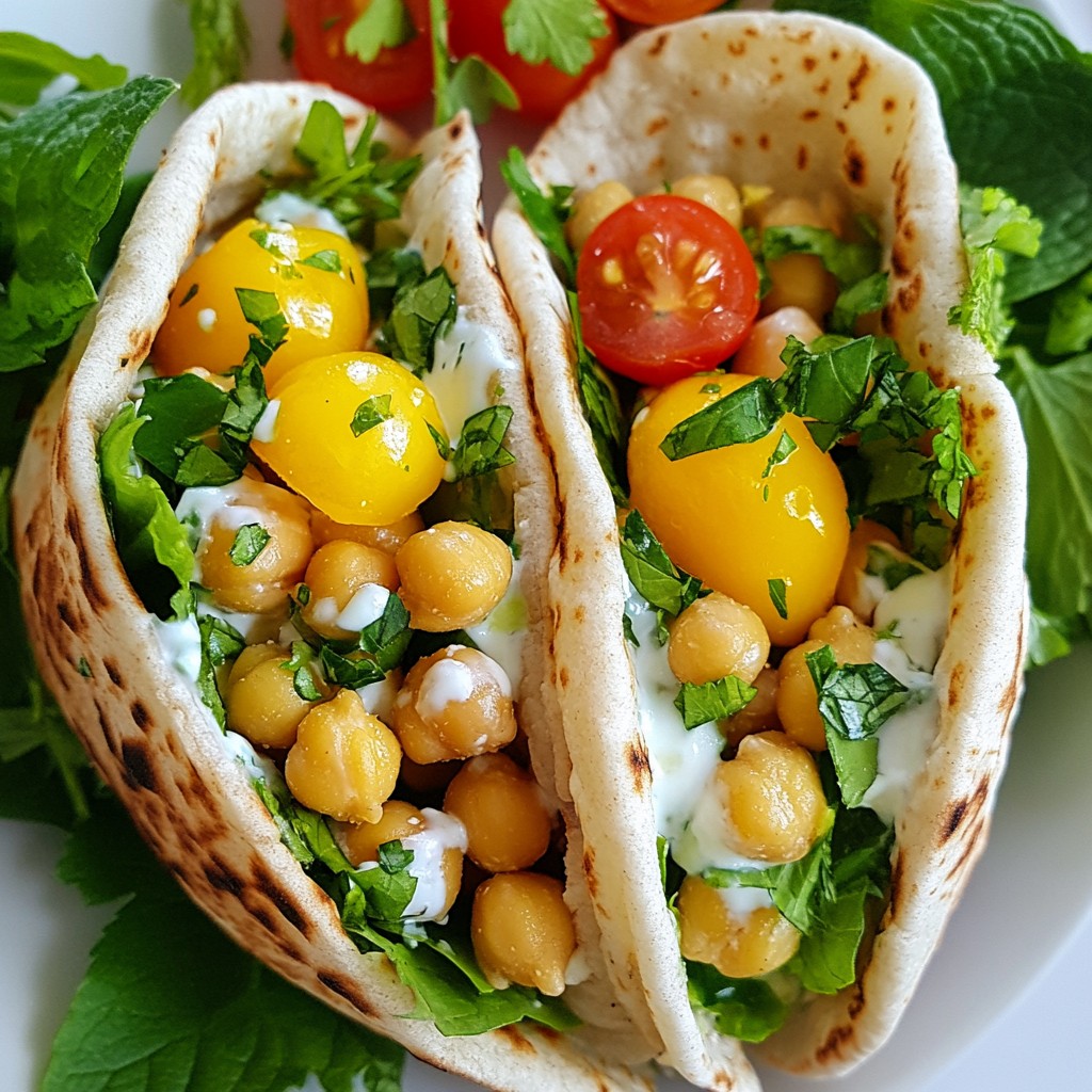 Herby Quick Recipes Chickpea Pita Pockets Delight