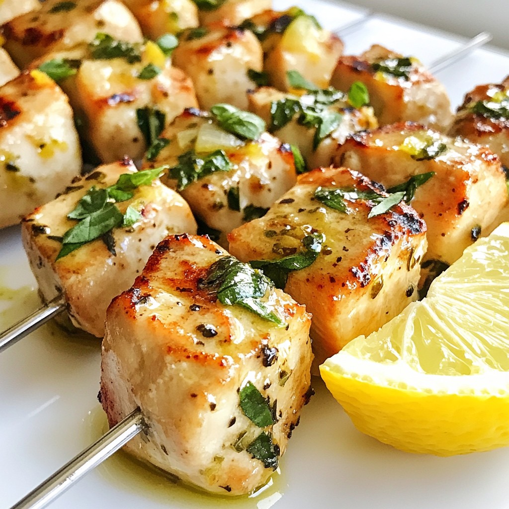Savory 15-Minute Meals Lemon Basil Chicken Skewers