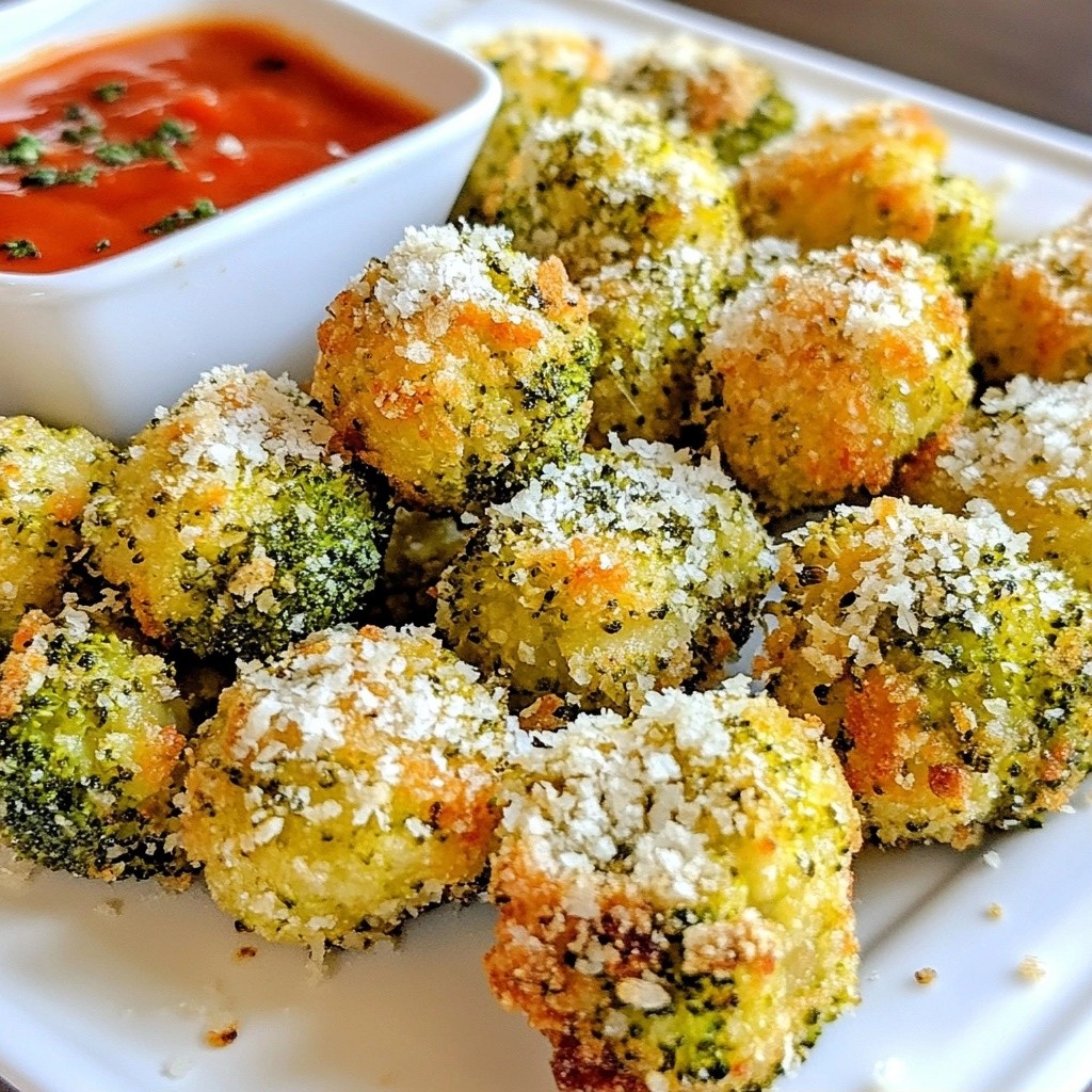 Easy Meals Garlic Parmesan Broccoli Bites Delight