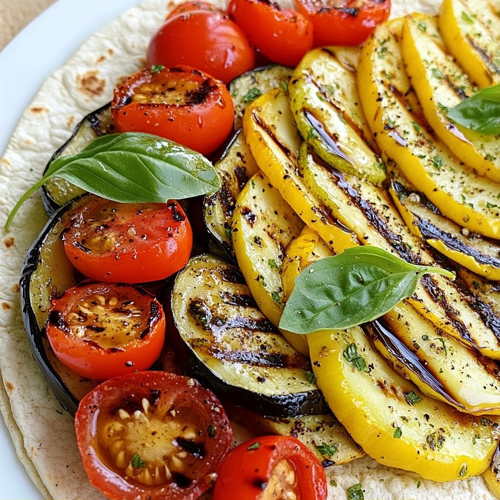 Quick Recipes Balsamic Grilled Vegetable Wrap Delight