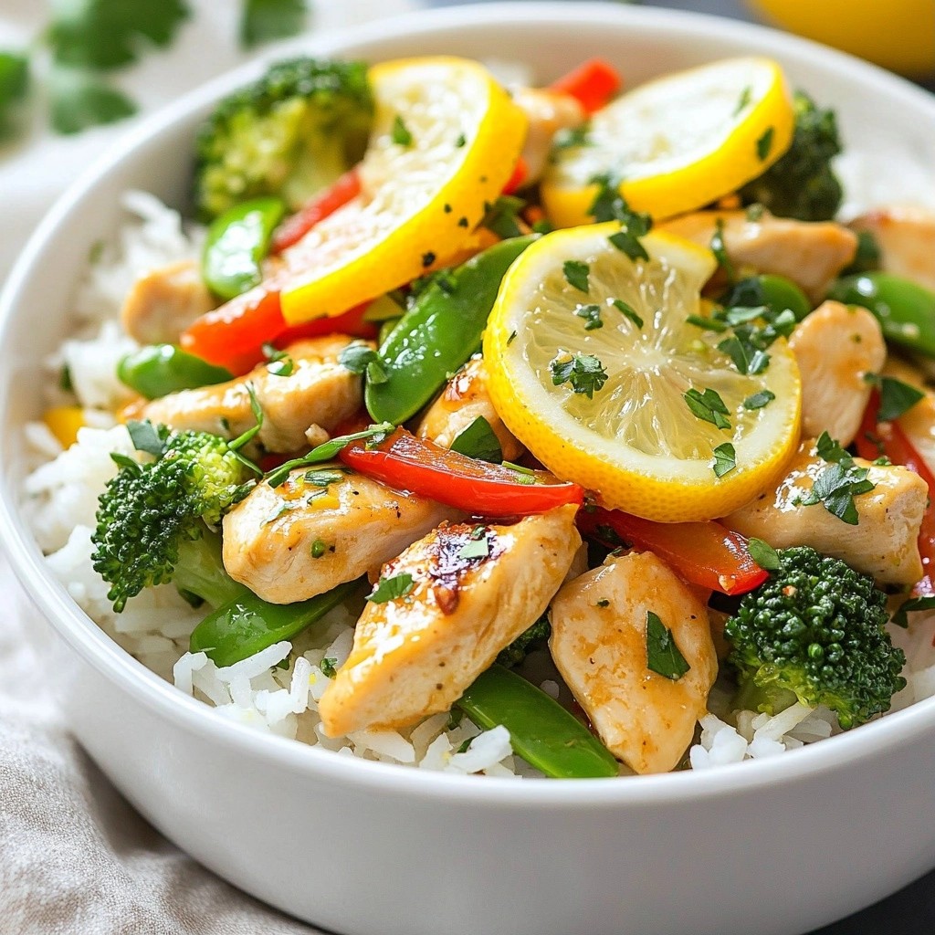 Savory 15-Minute Meals Lemon Herb Chicken Stir-Fry
