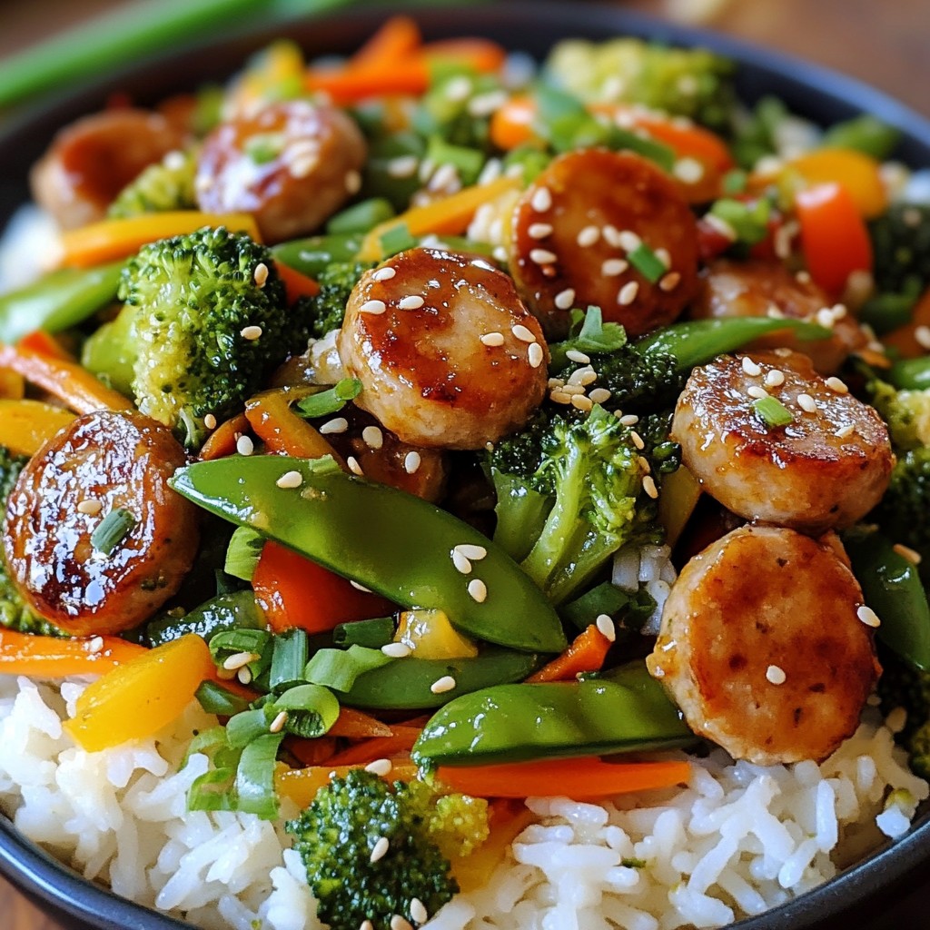 Savory Easy Meals Chicken Sausage Stir-Fry Recipe