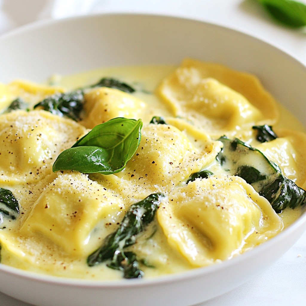 Creamy 15-Minute Meals Spinach & Ricotta Ravioli