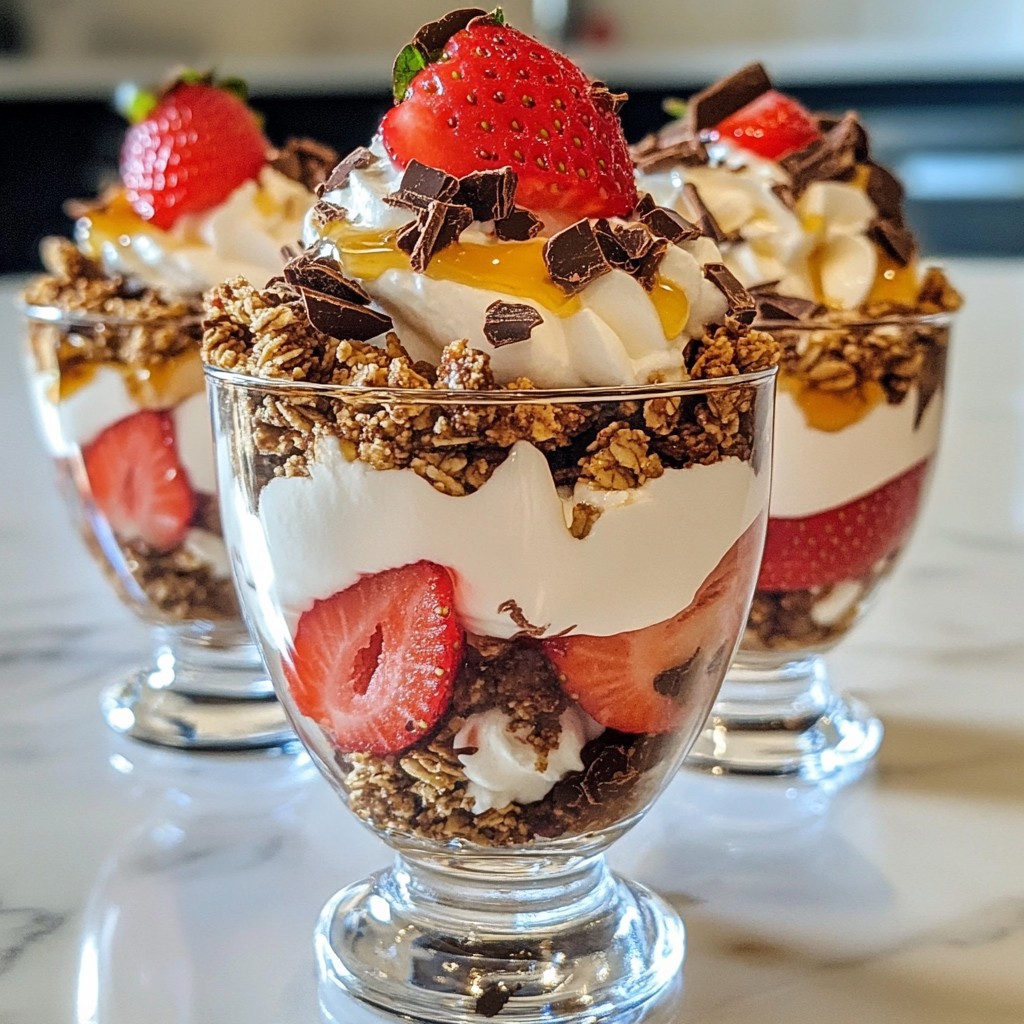 Fluffy Rapid Meals Chocolate Strawberry Parfaits Delight