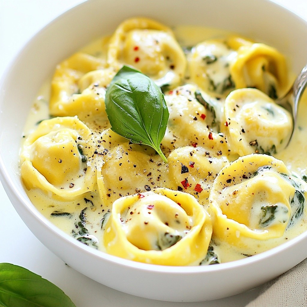 Creamy 15-Minute Meals Spinach Tortellini Delight