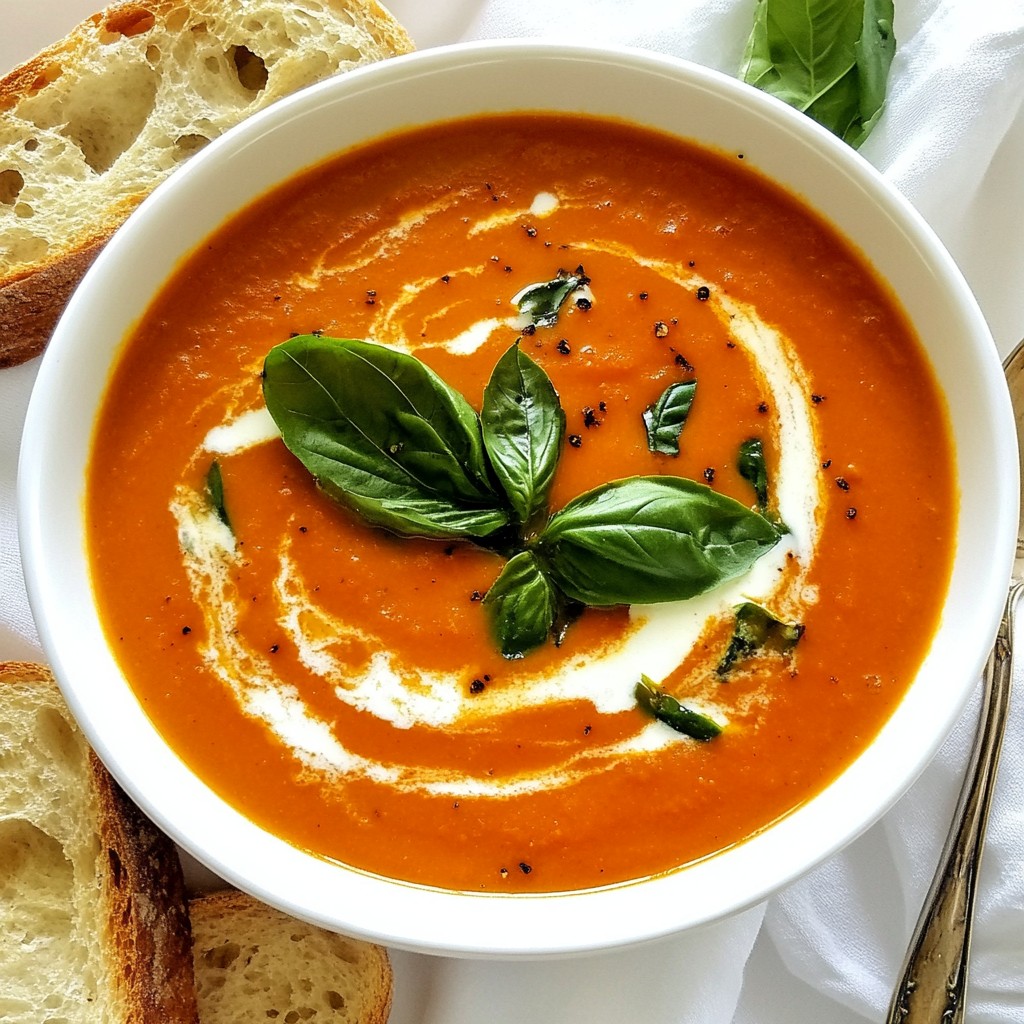 Simple Recipes Creamy Tomato Basil Soup Delight
