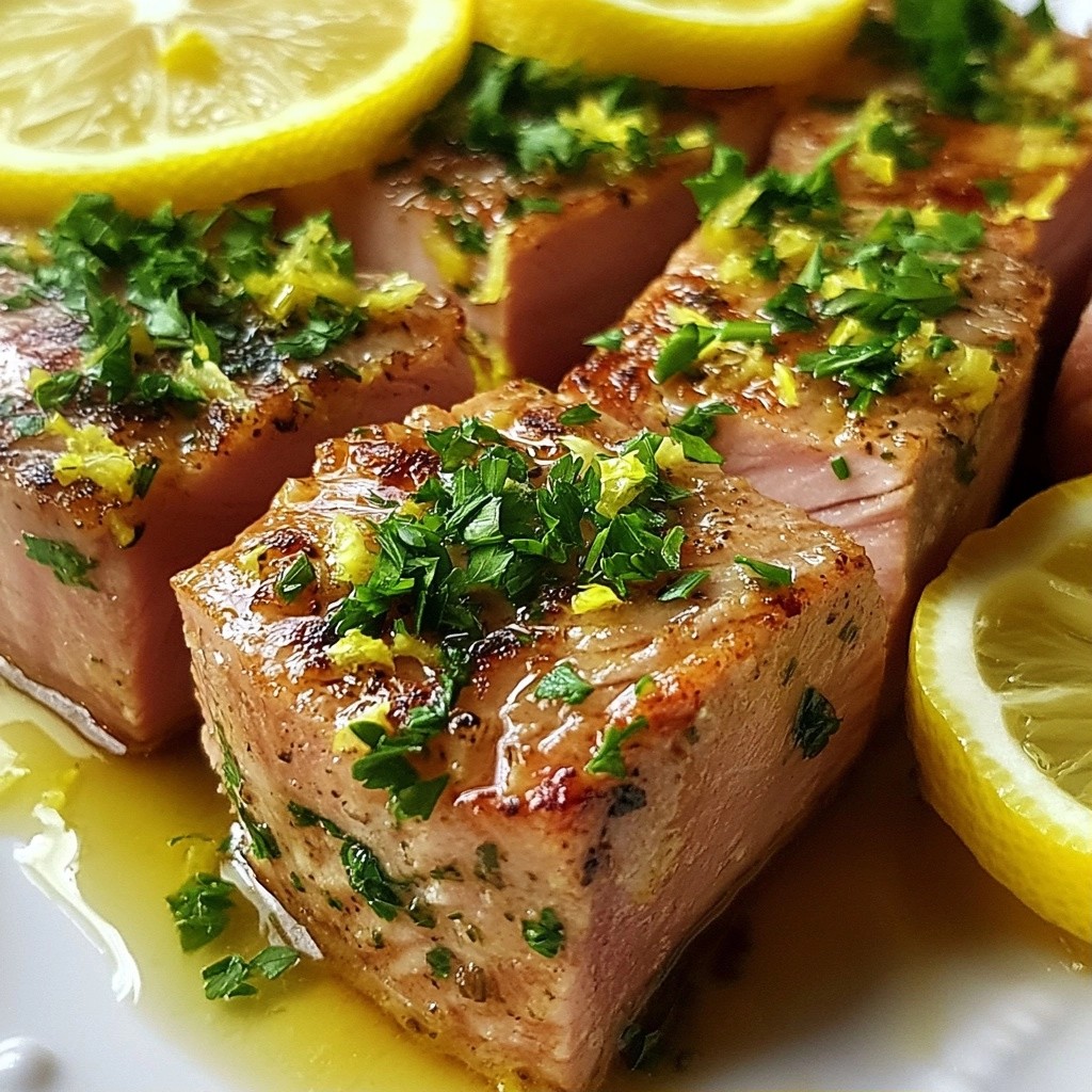 Easy Meals Lemon Herb Tuna Steaks Quick and Simple