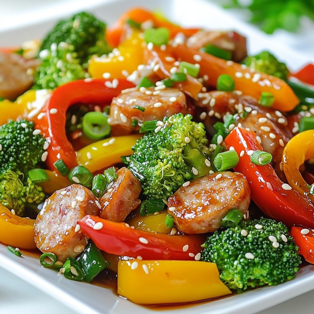 Savory Easy Meals Chicken Sausage Stir-Fry Delight