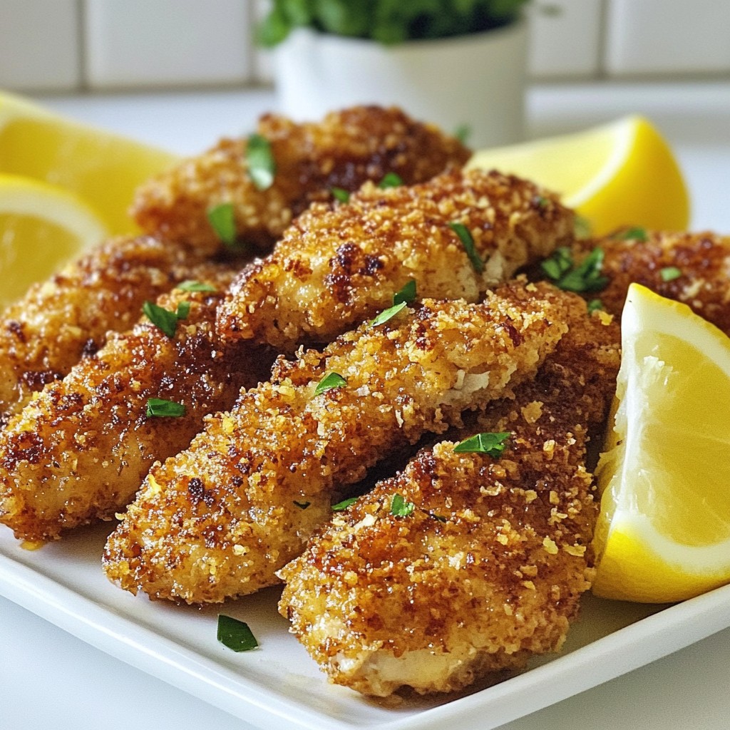 Crispy 15-Minute Meals Lemon Garlic Chicken Tenders