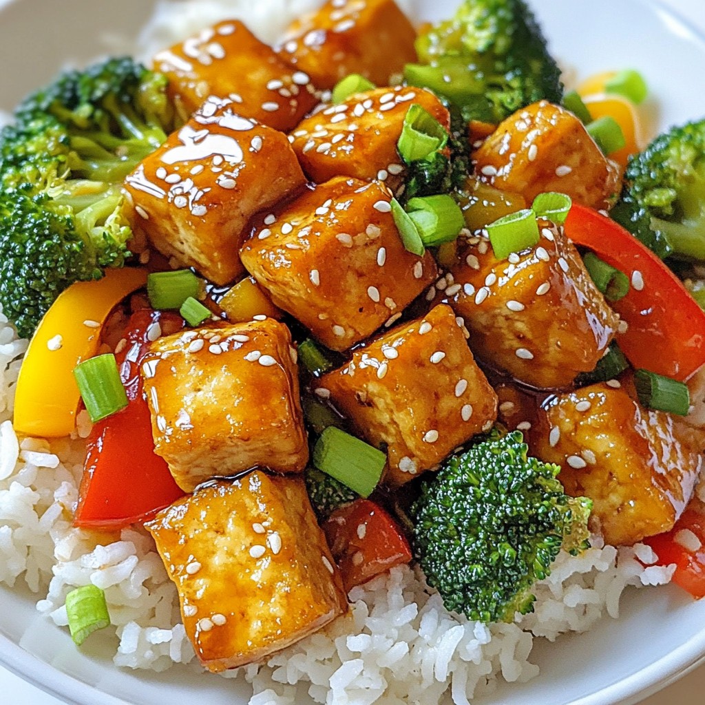 Crispy 15-Minute Meals Honey Garlic Tofu Stir-Fry