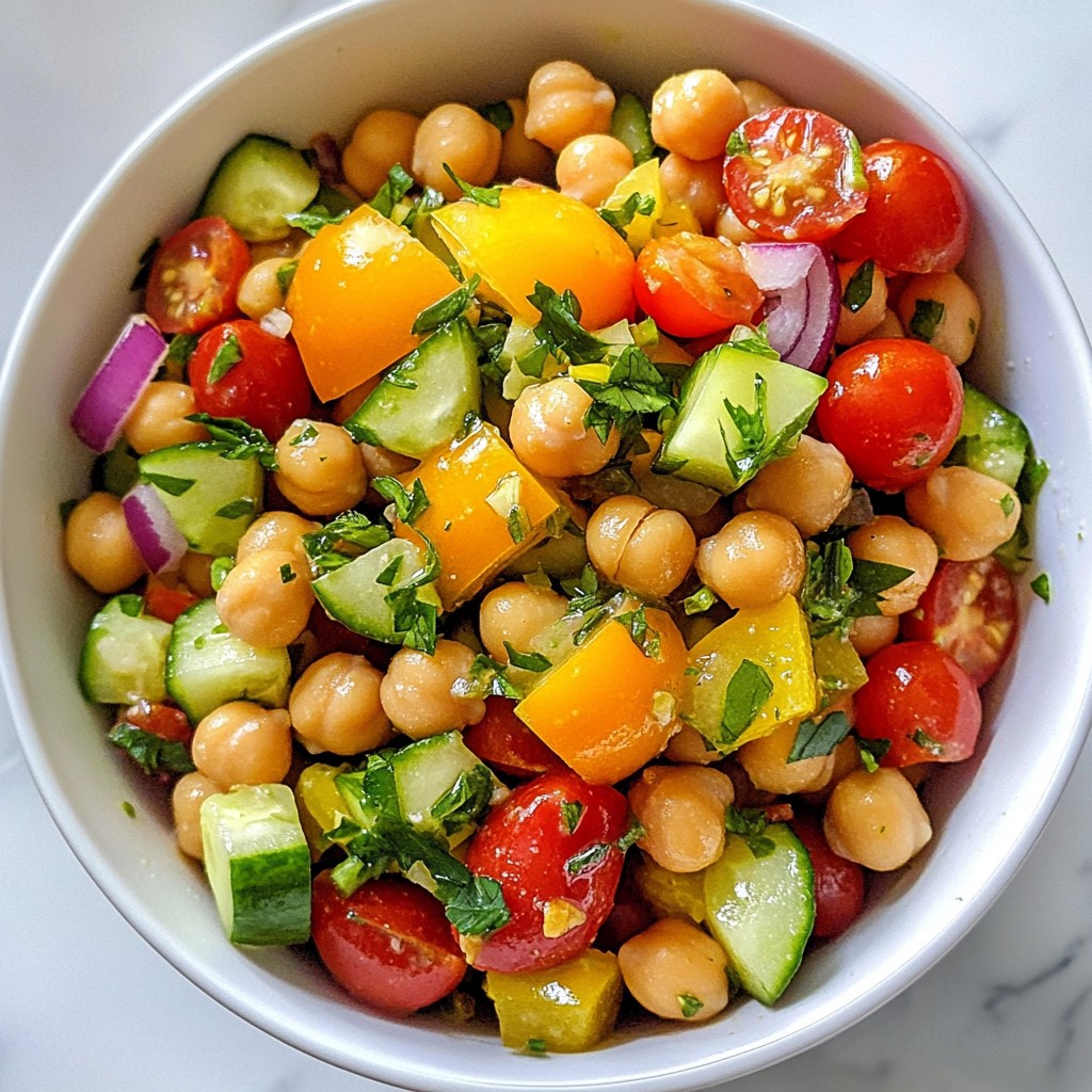 Tangy Rapid meals Lemon Chickpea Salad Recipe