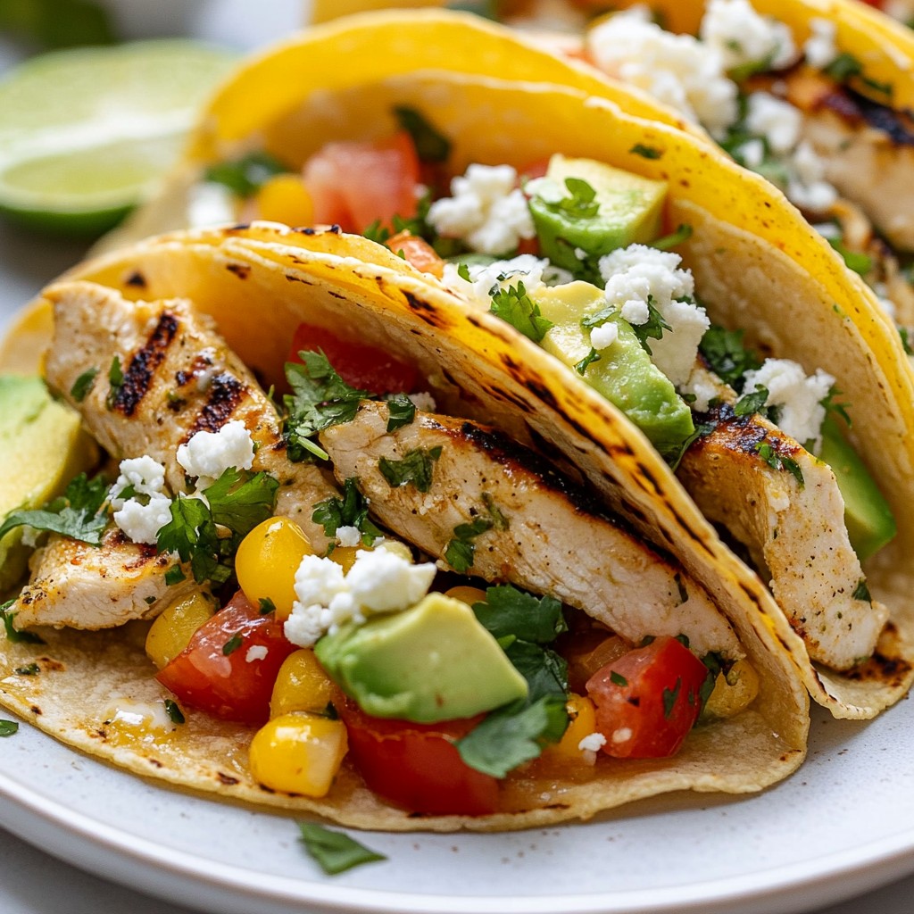 Zesty 15-Minute Meals Cilantro Lime Chicken Tacos