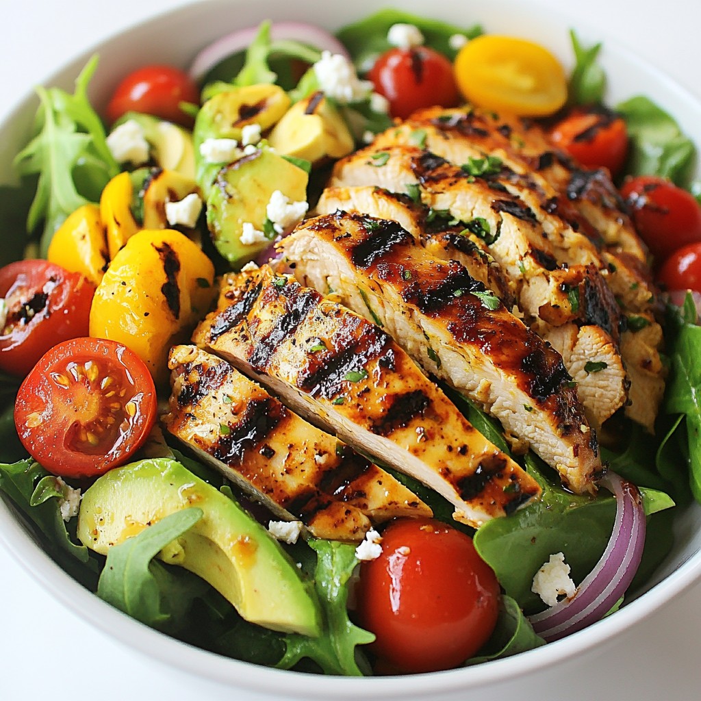 Easy Meals Grilled Chicken & Avocado Salad Recipe