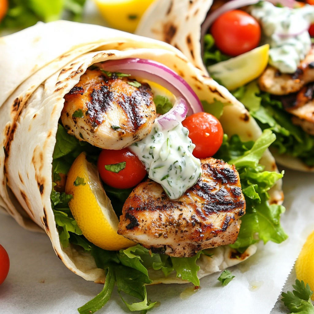 Simple Recipes Greek Chicken Gyro Wraps Delight