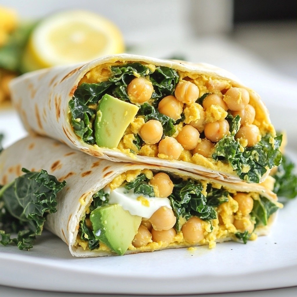 Easy Meals Spicy Chickpea & Kale Wrap Delight