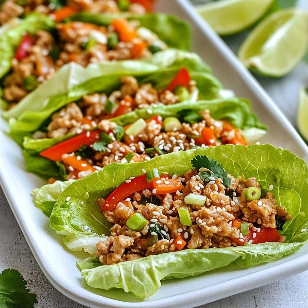 Quick Recipes Asian Chicken Lettuce Wraps Delight
